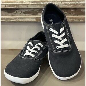 WHITIN W87 Men's Sz 40 Wide Canvas Barefoot Sneakers Zero Drop Sole Minimalist